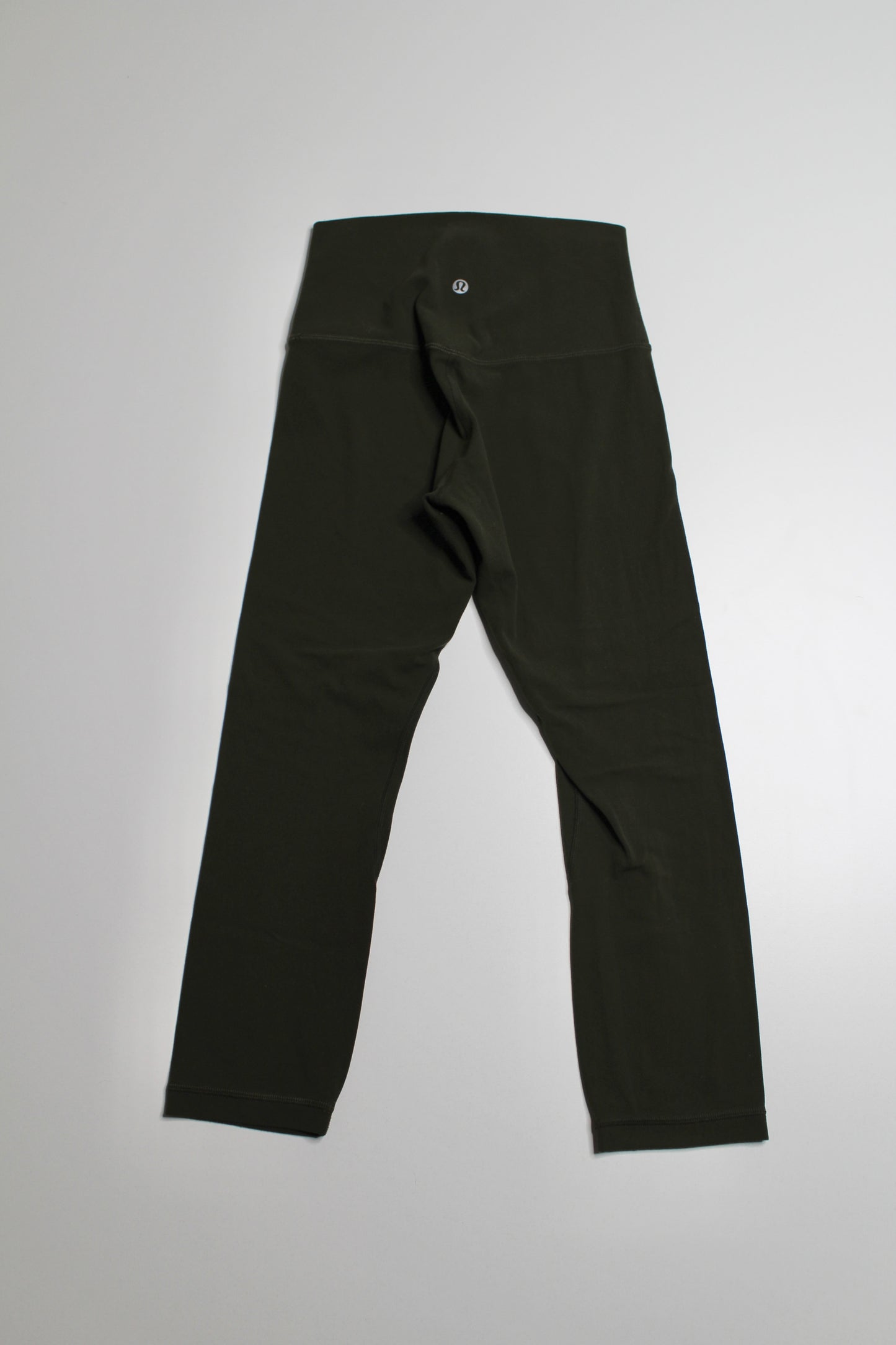 Lululemon dark olive align crop legging, size 4 (21")