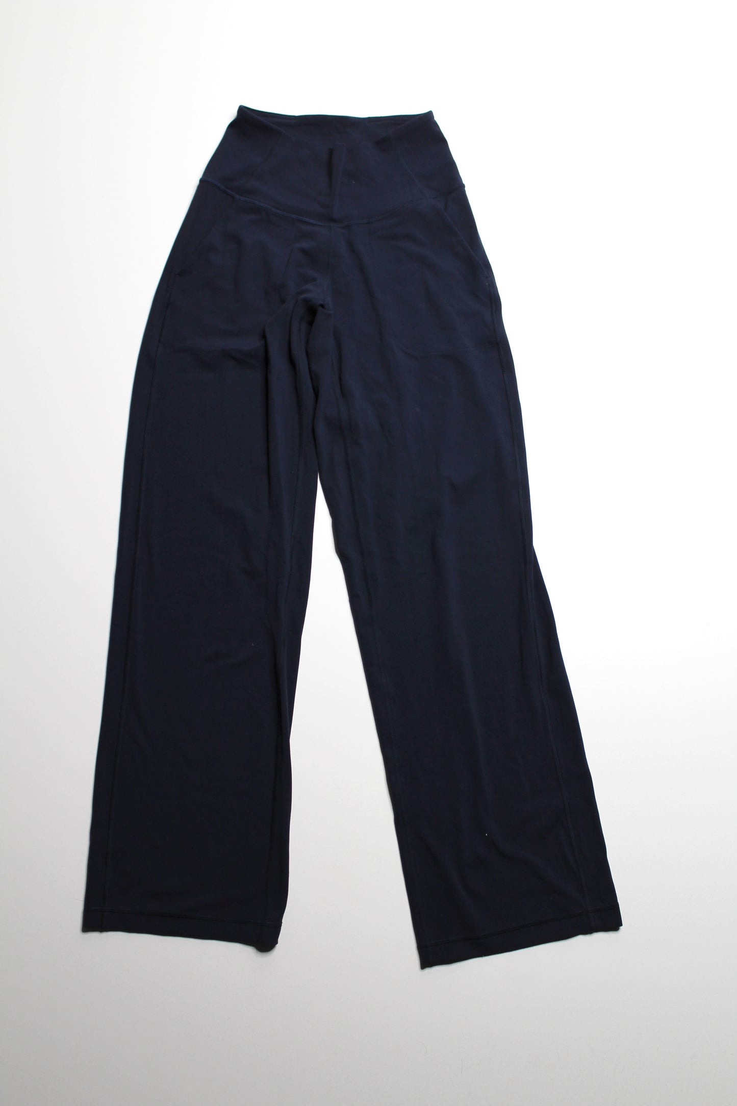 Lululemon true navy 'align' wide leg pant, size 4