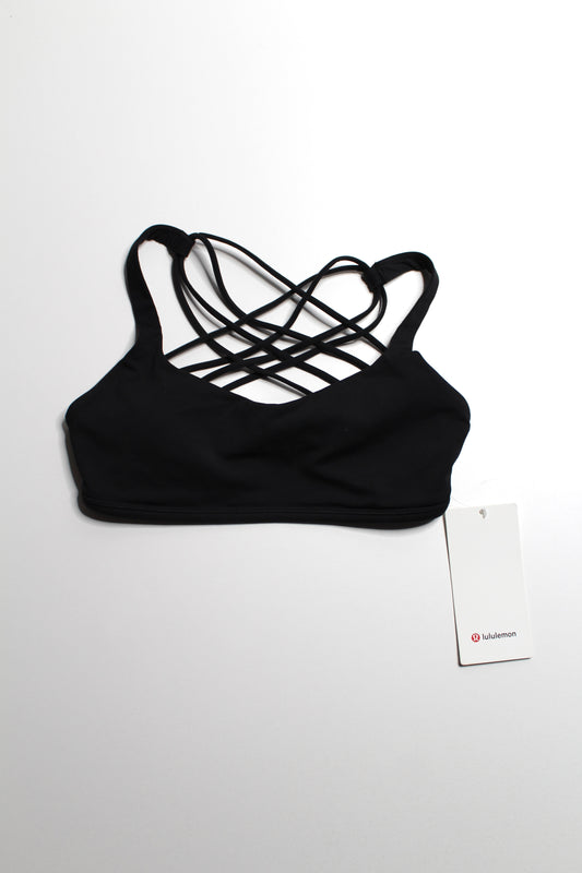Lululemon black ‘free to be wild’ bra, size 6 *new with tags