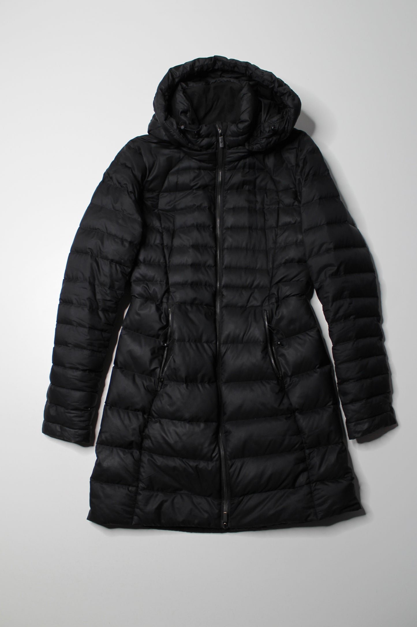 Lululemon black ‘brave the cold’ winter jacket, size 4