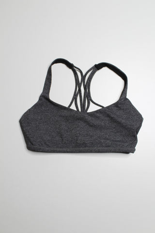 Lululemon heathered grey 'free to be zen' bra, size 4