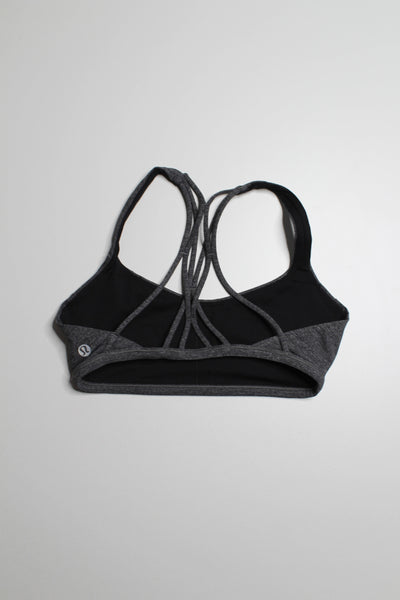 Lululemon heathered grey 'free to be zen' bra, size 4