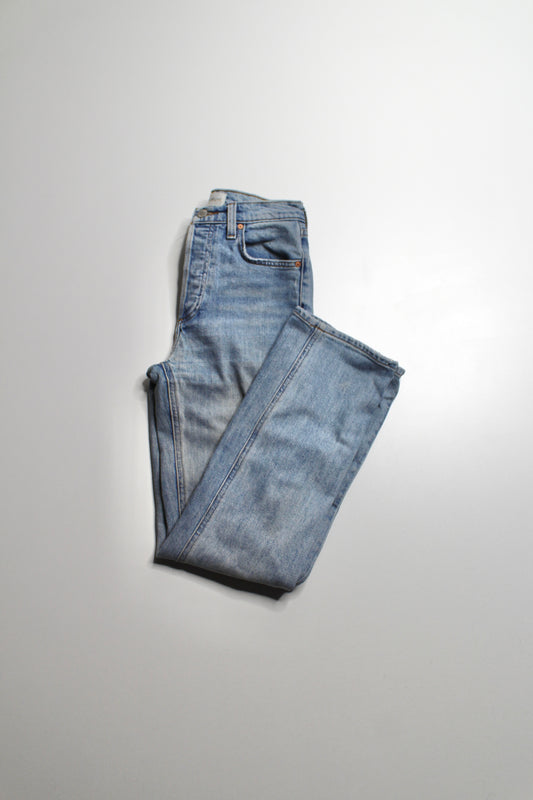 Aritzia Denim Forum ‘arlo high rise straight’ jeans, size 24 (28L)