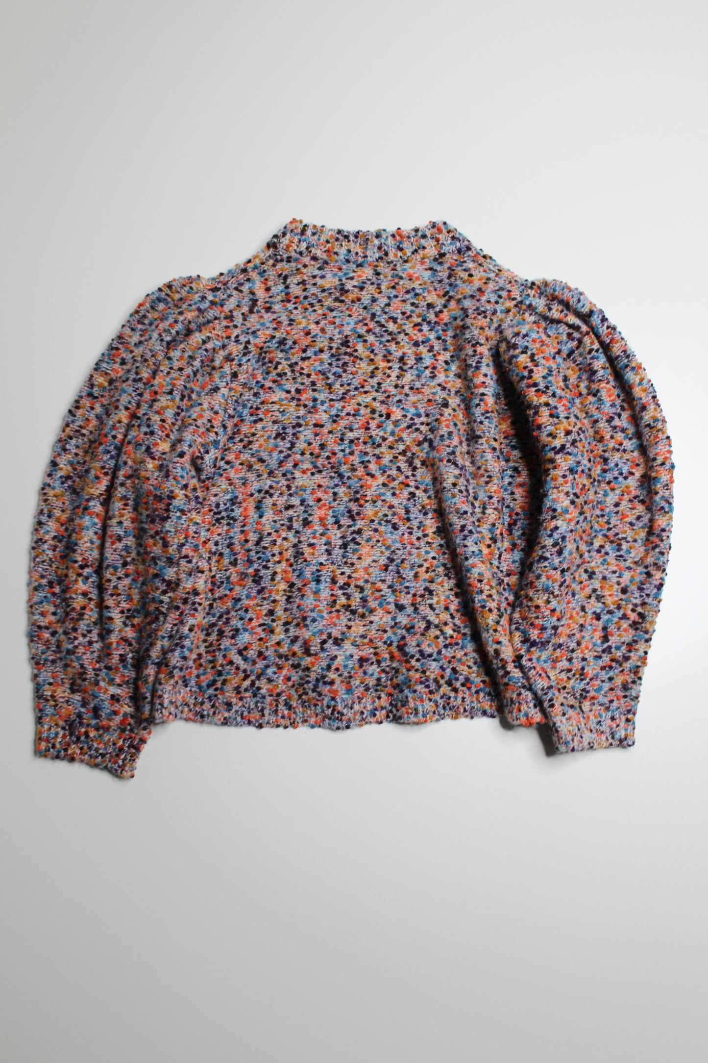 Ted Baker multicolor extreme sleeve boucle sweater, no size. Fits like size medium