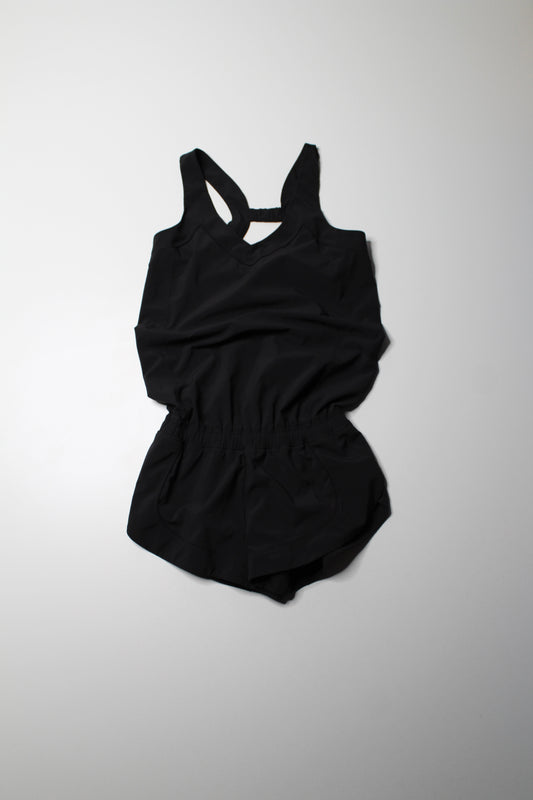 Lululemon black shorts romper runsie, no size, fits like 4