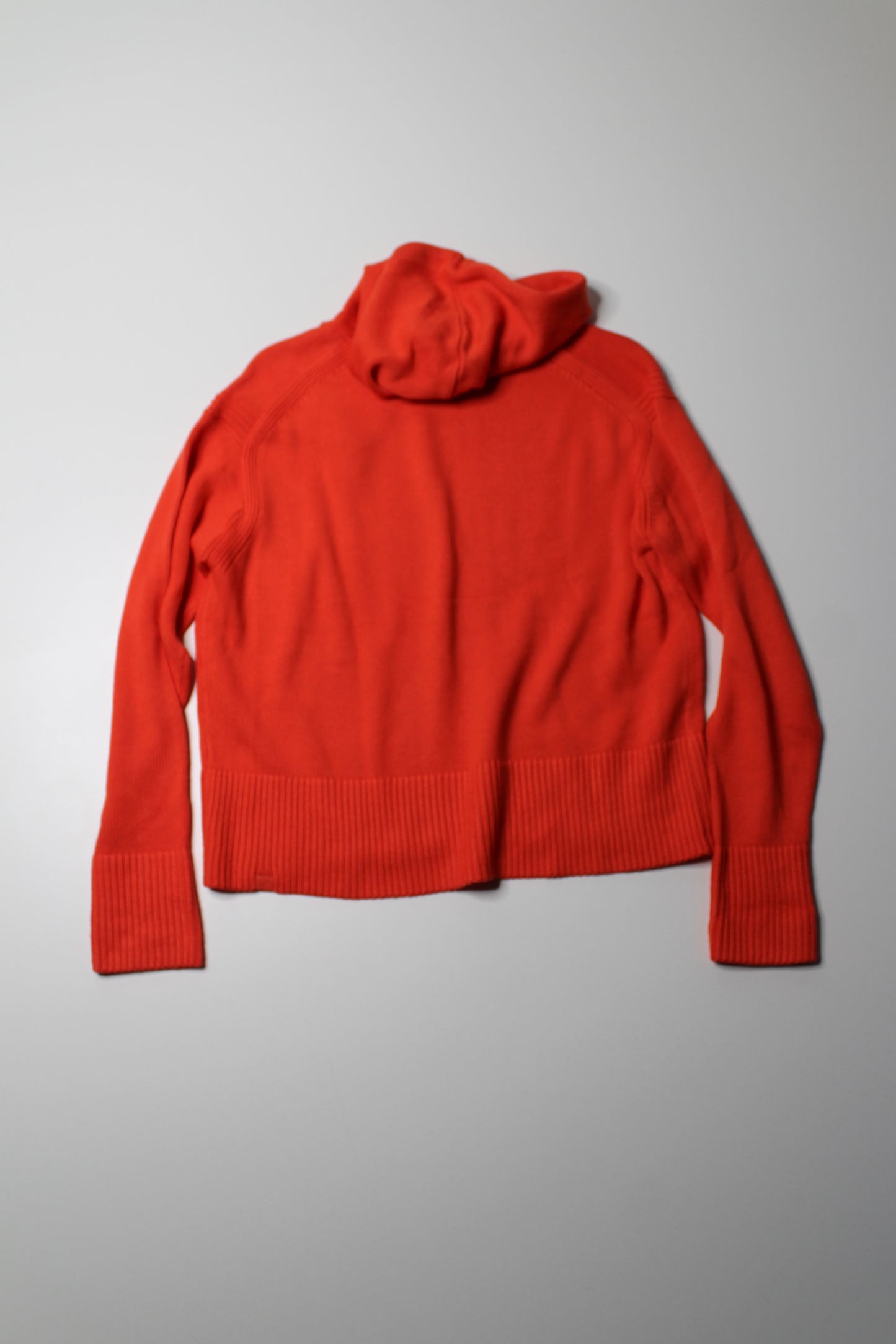 Lululemon autumn red 'double knit' sweater pullover hoodie, no size. Fits 4/6 (relaxed fit)