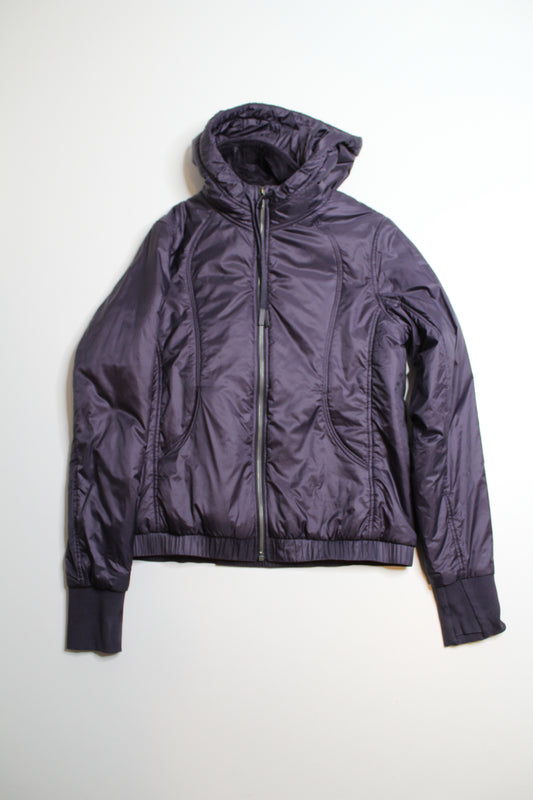 Lululemon boysenberry 'scuba hoodie' jacket, size 8 *glyde