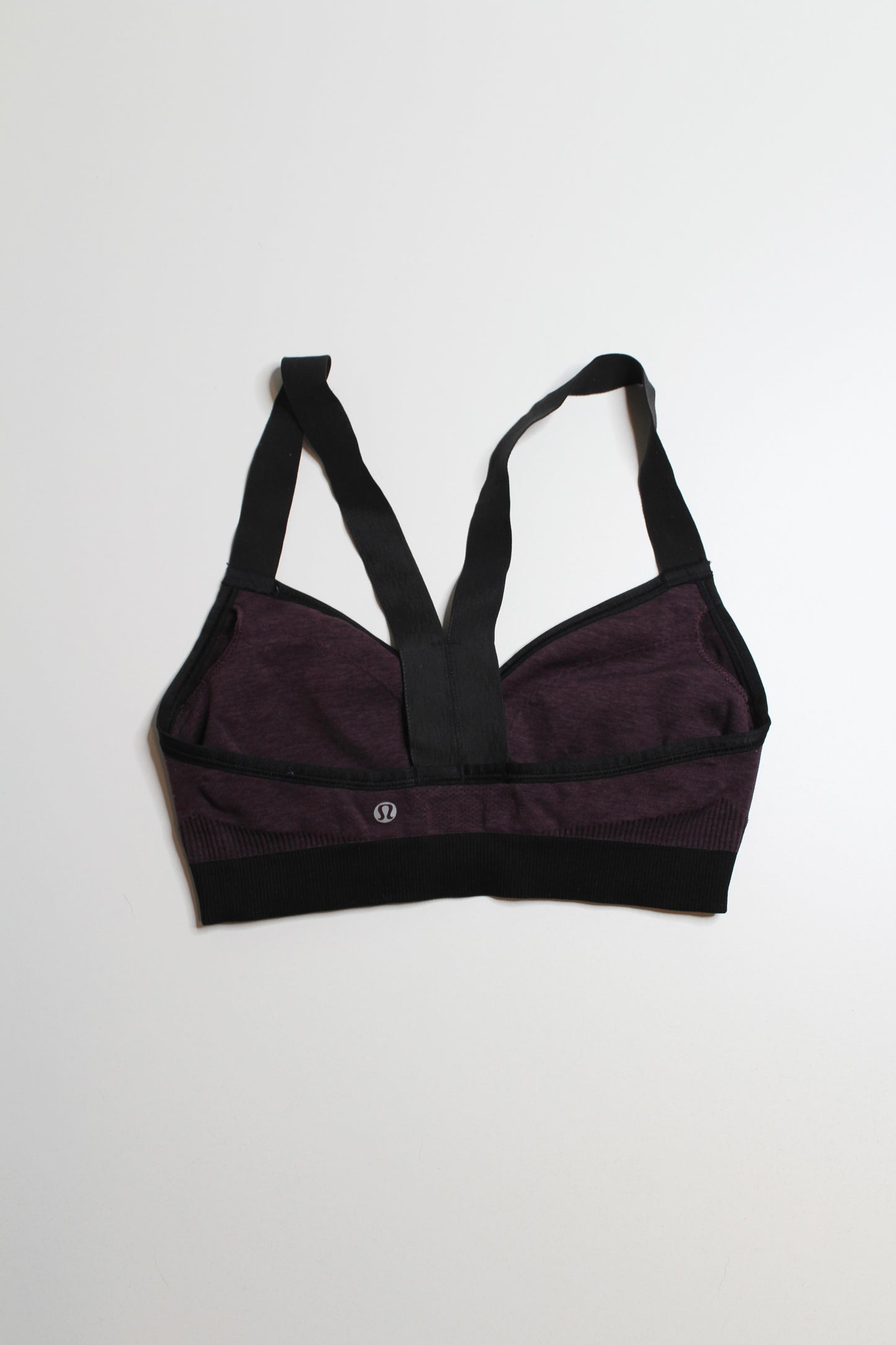 Lululemon heathered black cherry hold your om sports bra, no size. Fits like size 4