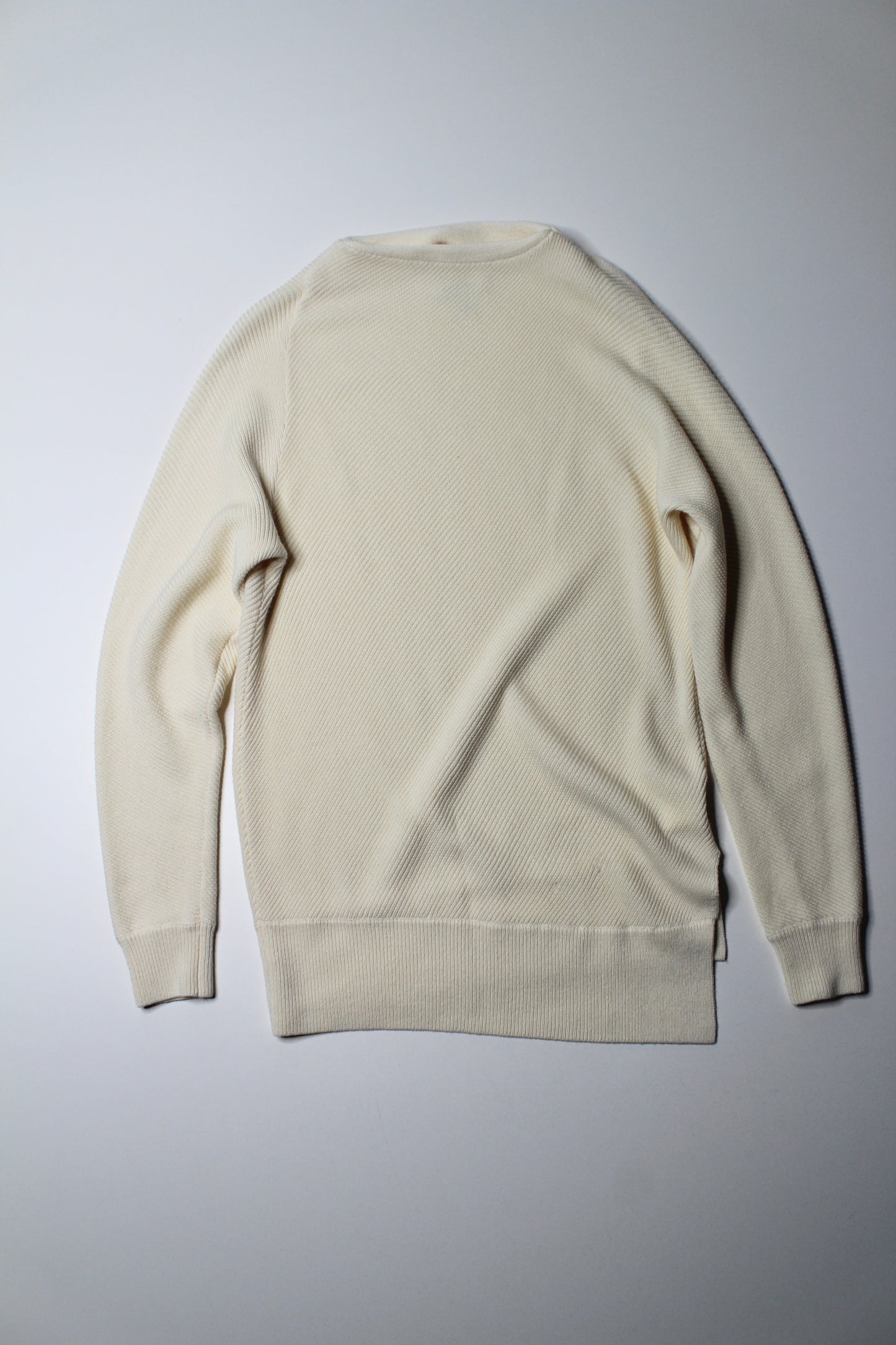 Club Monaco cream knit sweater, size medium