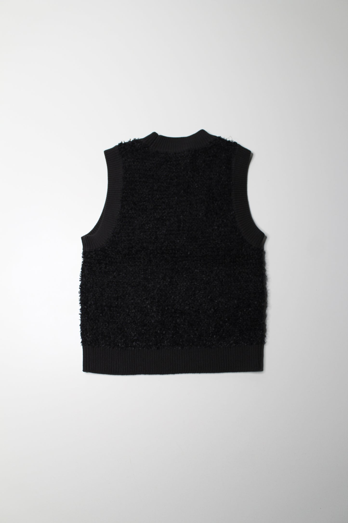 Club Monaco black bouclé tank, size xs (relaxed fit)