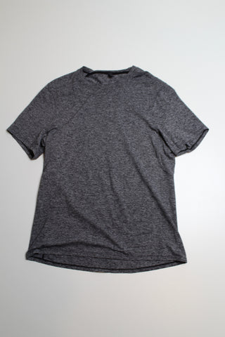 Mens lulu grey run short sleeve shirt, size medium (price reduced: was $30)