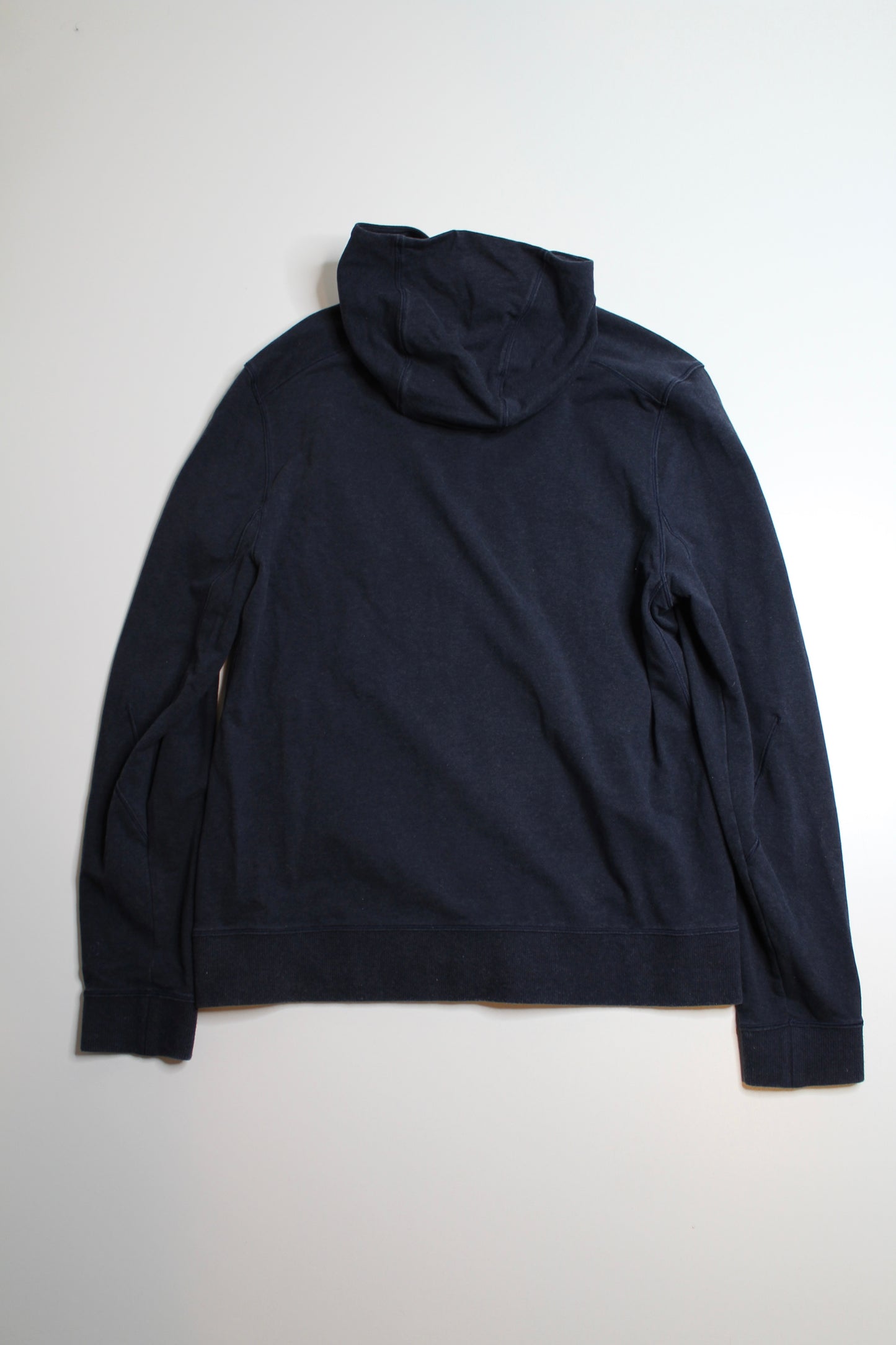 Mens lulu heathered inkwell cross cut hoodie, size large  (price reduced: was $30)