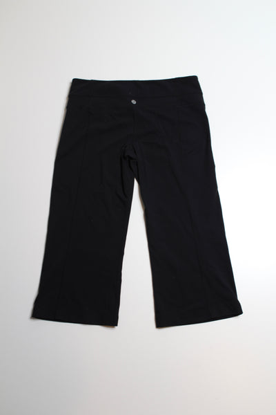 Lululemon black reversible crop, size 8  (price reduced: was $20)