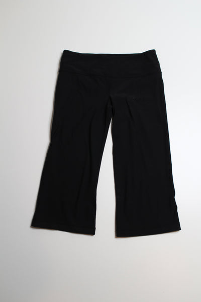 Lululemon black reversible crop, size 8  (price reduced: was $20)