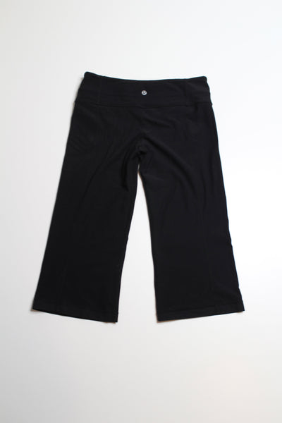 Lululemon black reversible crop, size 8  (price reduced: was $20)