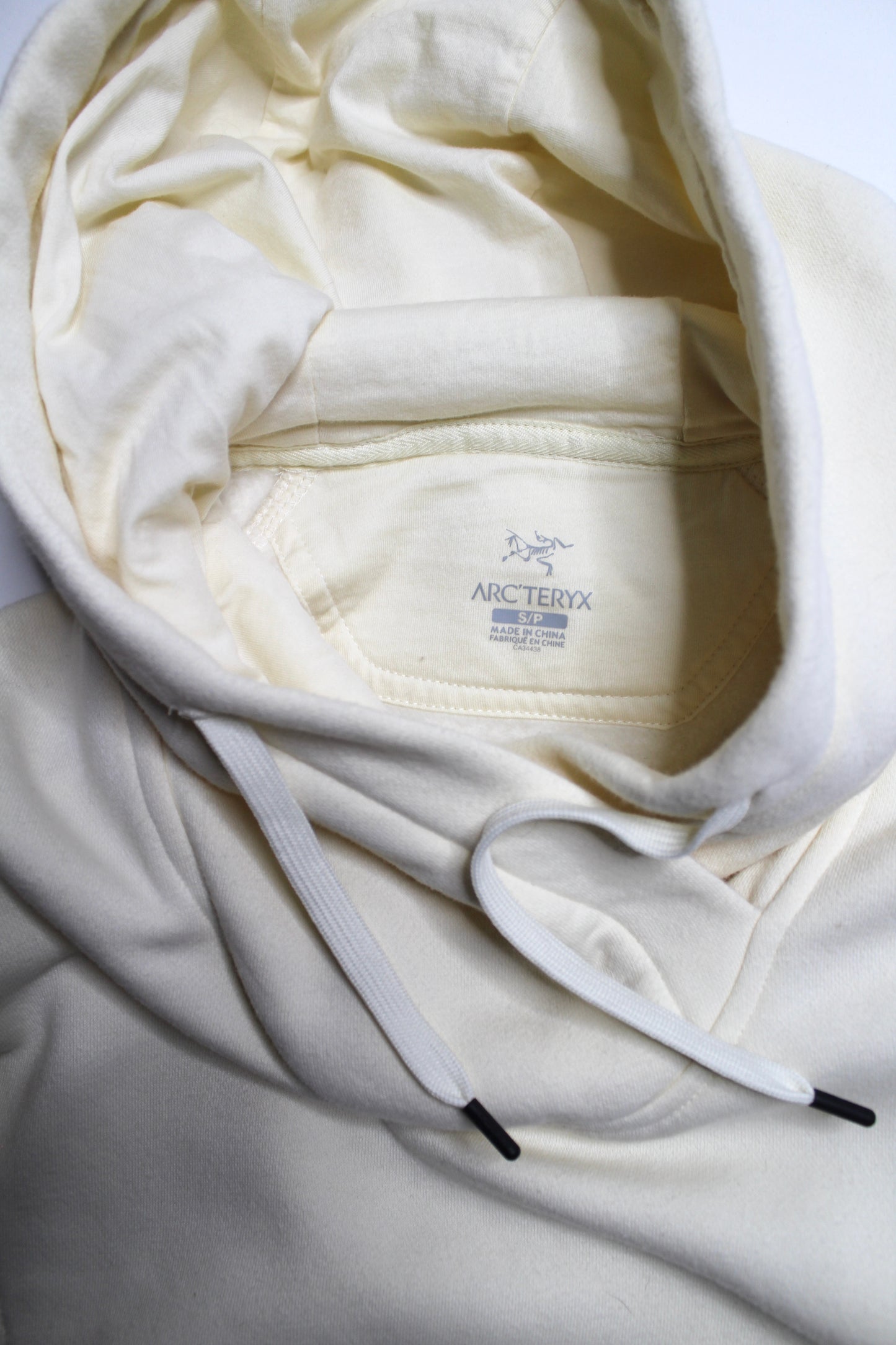 Arc’teryx cream hoodie, size small (relaxed fit)