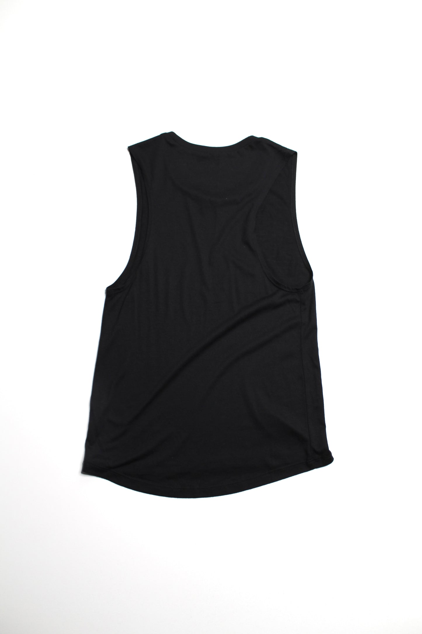 Vuori black 'inspire happiness' tank, size small