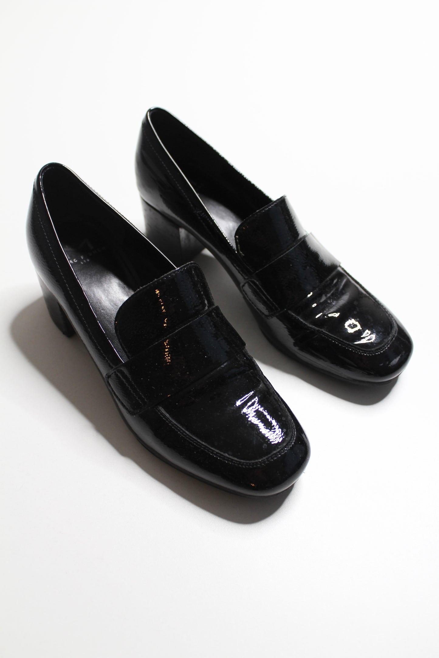 Marc fisher black Latika chunky heel slip on loafers, size 6 (price reduced: was $58)