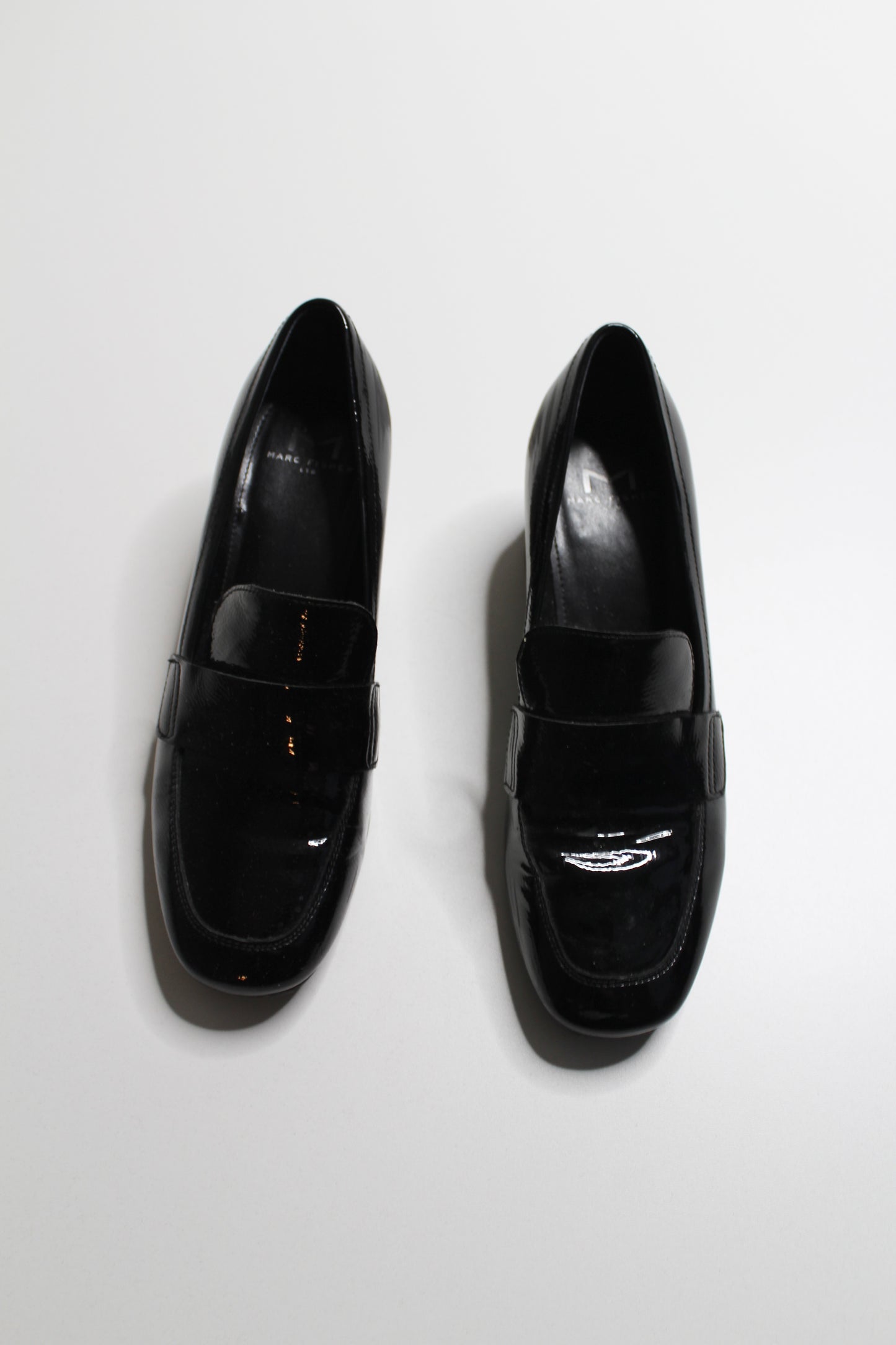 Marc fisher black Latika chunky heel slip on loafers, size 6 (price reduced: was $58)