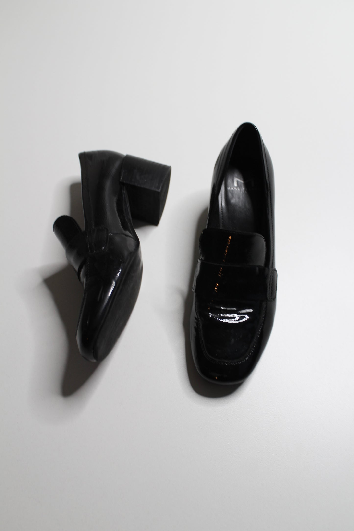 Marc fisher black Latika chunky heel slip on loafers, size 6 (price reduced: was $58)