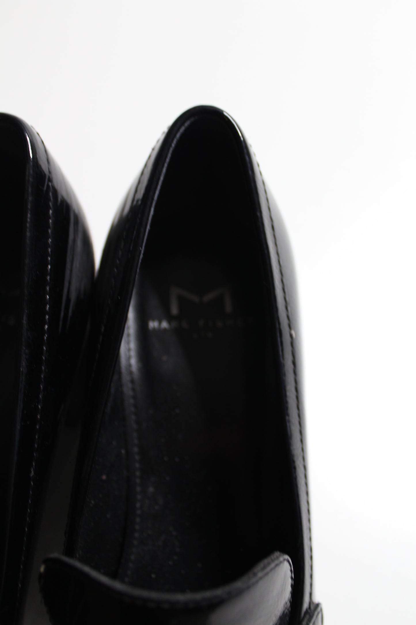 Marc fisher black Latika chunky heel slip on loafers, size 6 (price reduced: was $58)