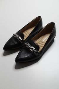 Adrienne Vittadini Carolyn black loafers, size 6 (price reduced: was $48)