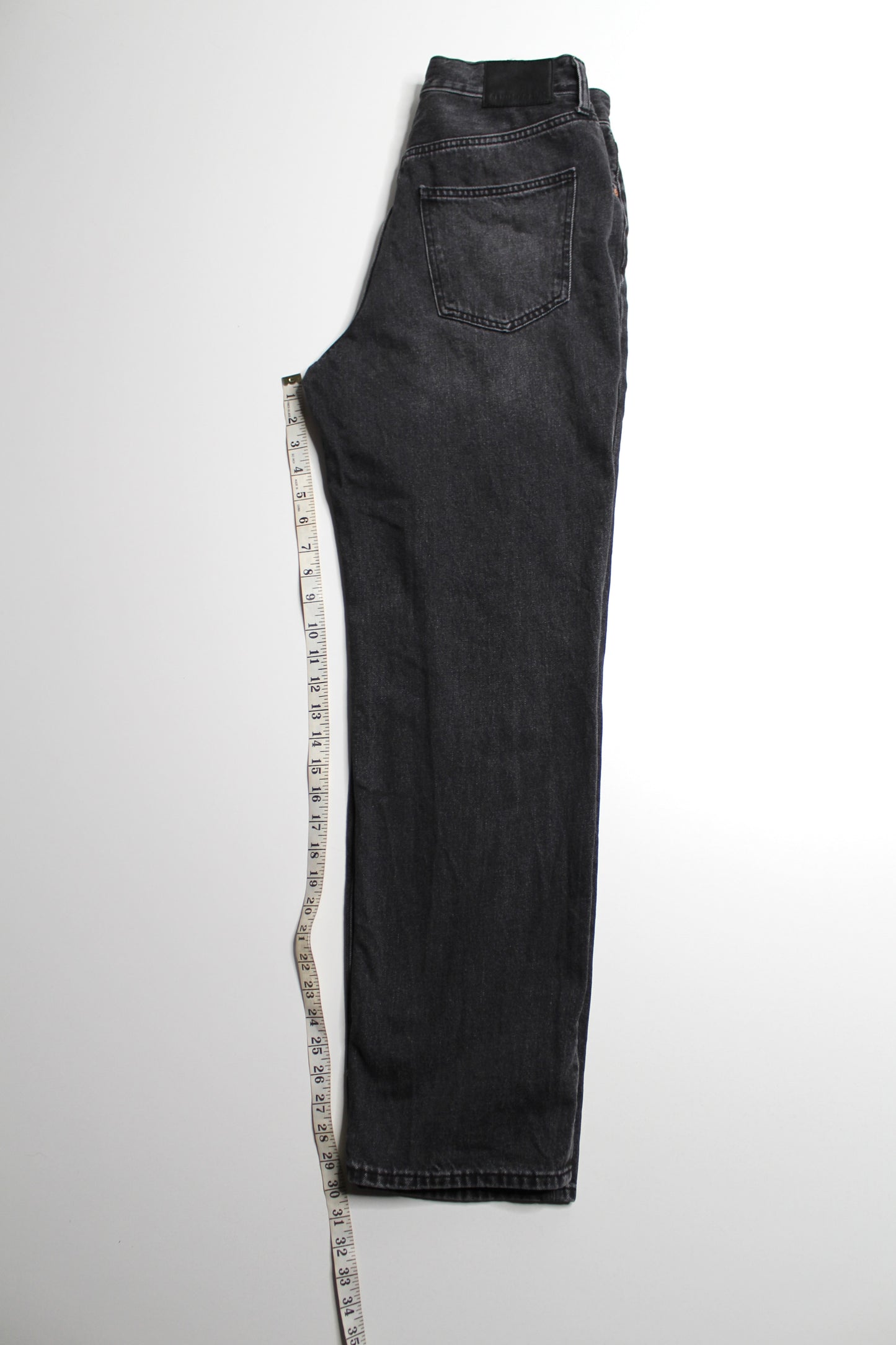 Aritzia Denim forum black eyeliner 'Joni high rise loose' jeans, size 28 (30L)