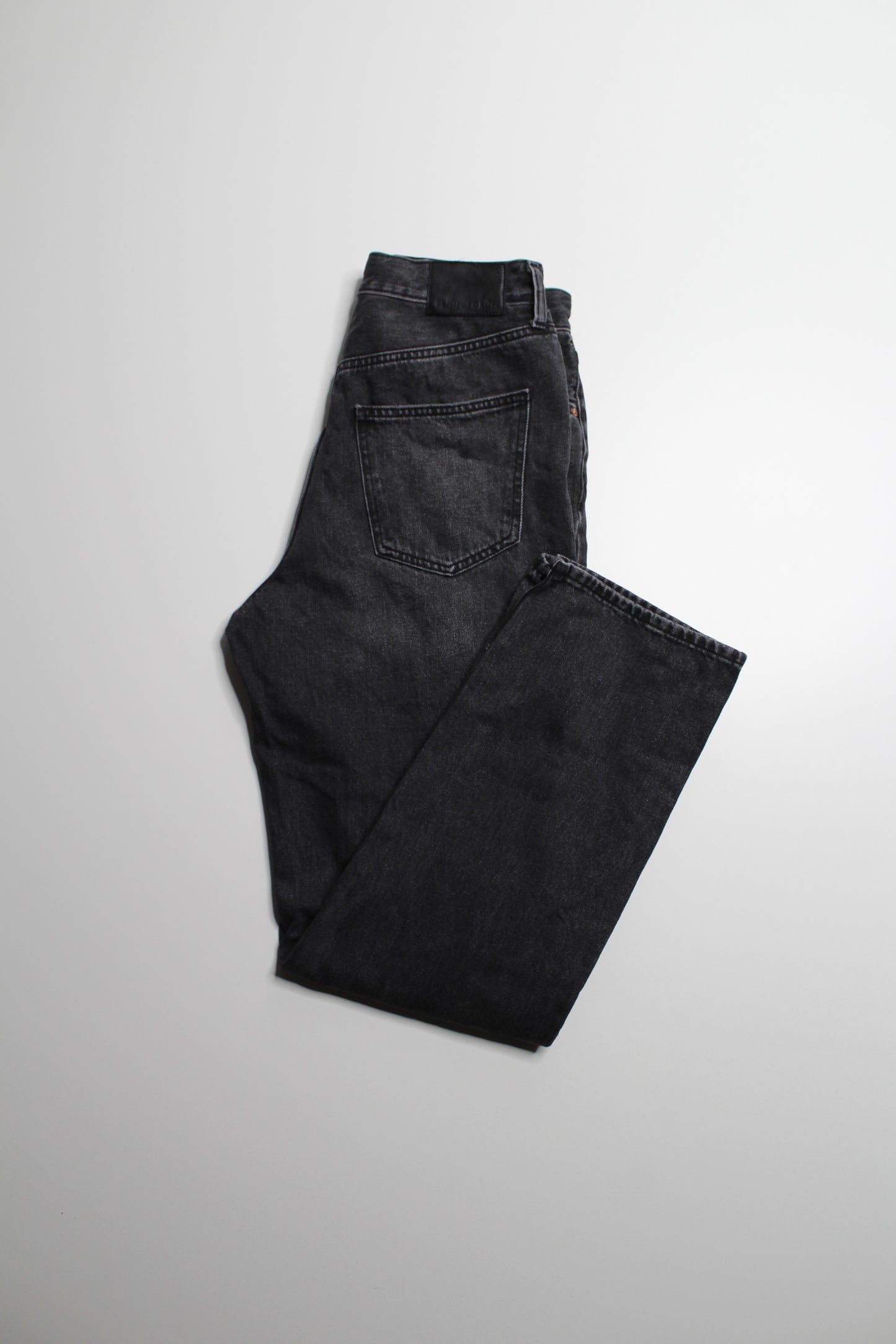 Aritzia Denim forum black eyeliner 'Joni high rise loose' jeans, size 28 (30L)