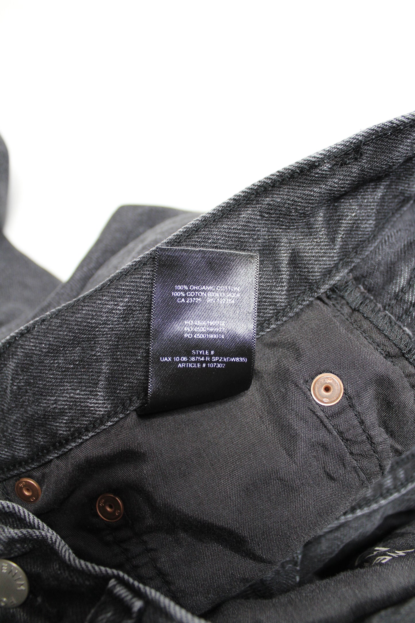 Aritzia Denim forum black eyeliner 'Joni high rise loose' jeans, size 28 (30L)