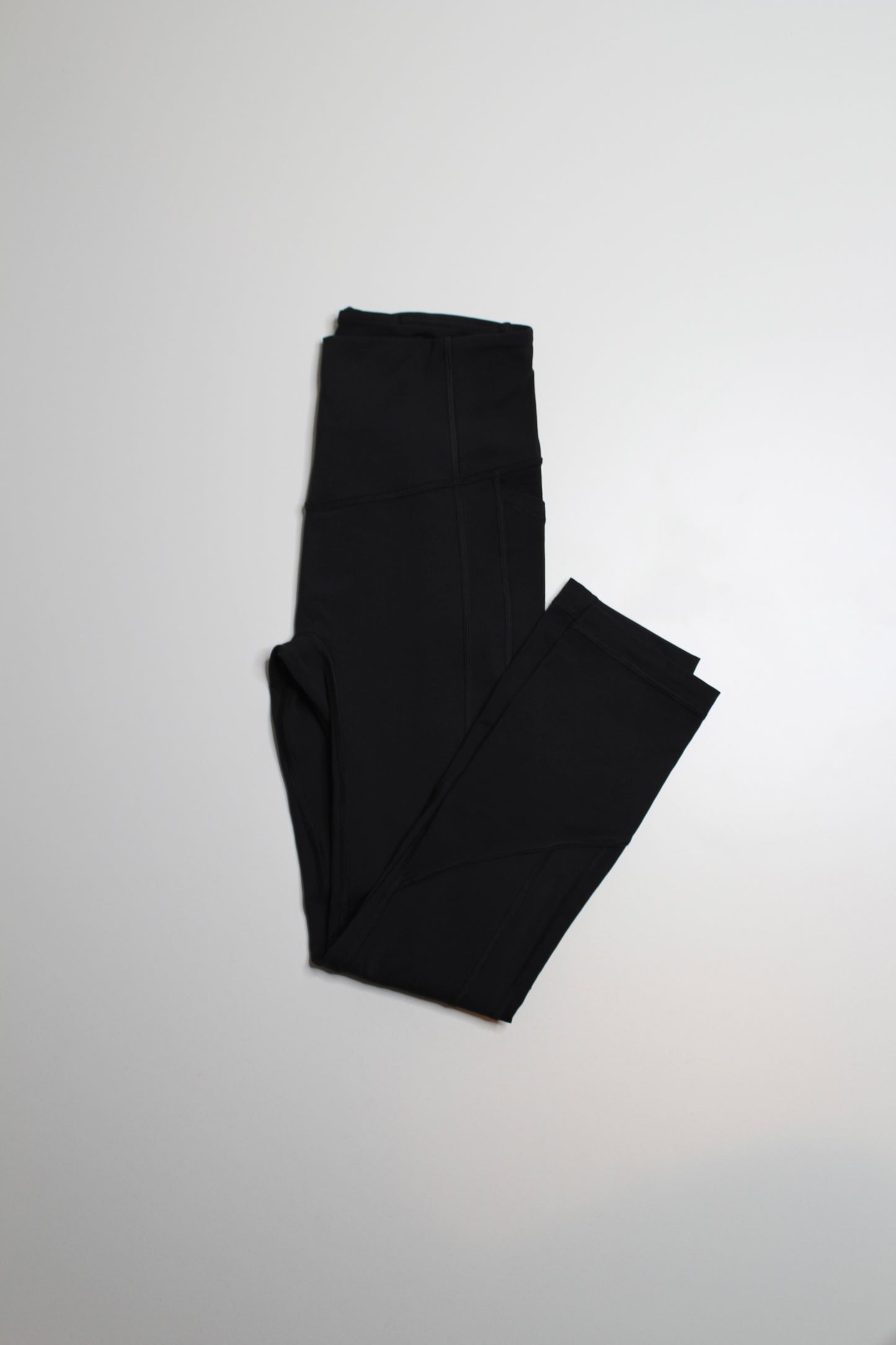 Lululemon black all the right places crop leggings, size 4 (23”) (price reduced: was $48)