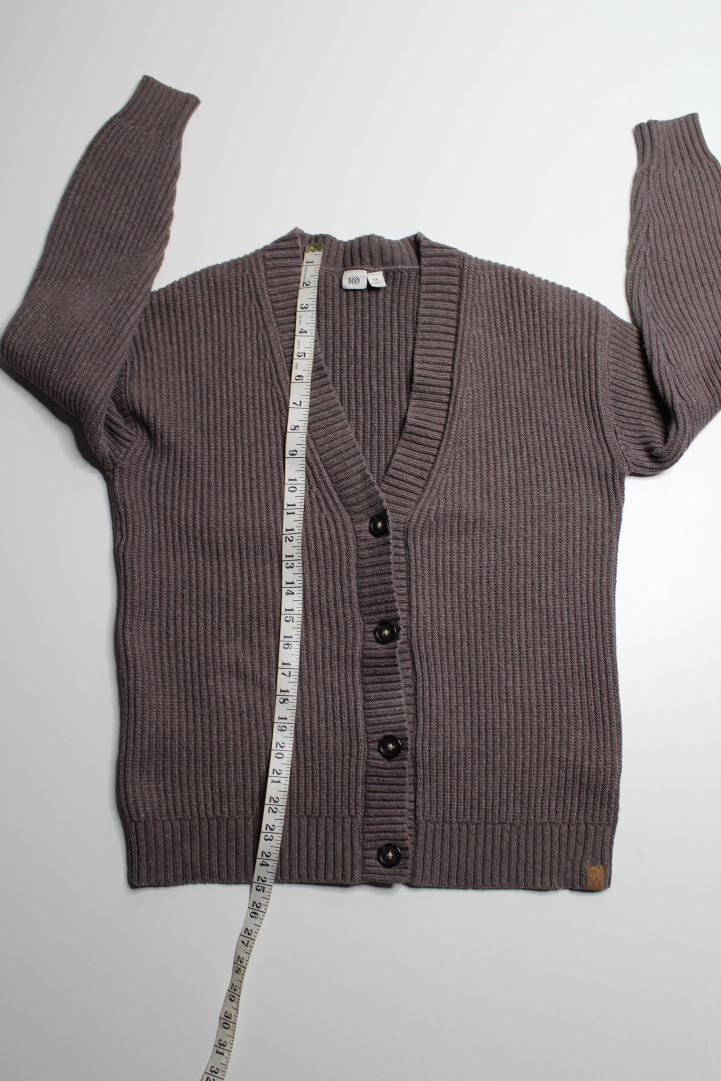 Tentree brown knit cardigan, size xsmall (oversized fit) fits xs/small