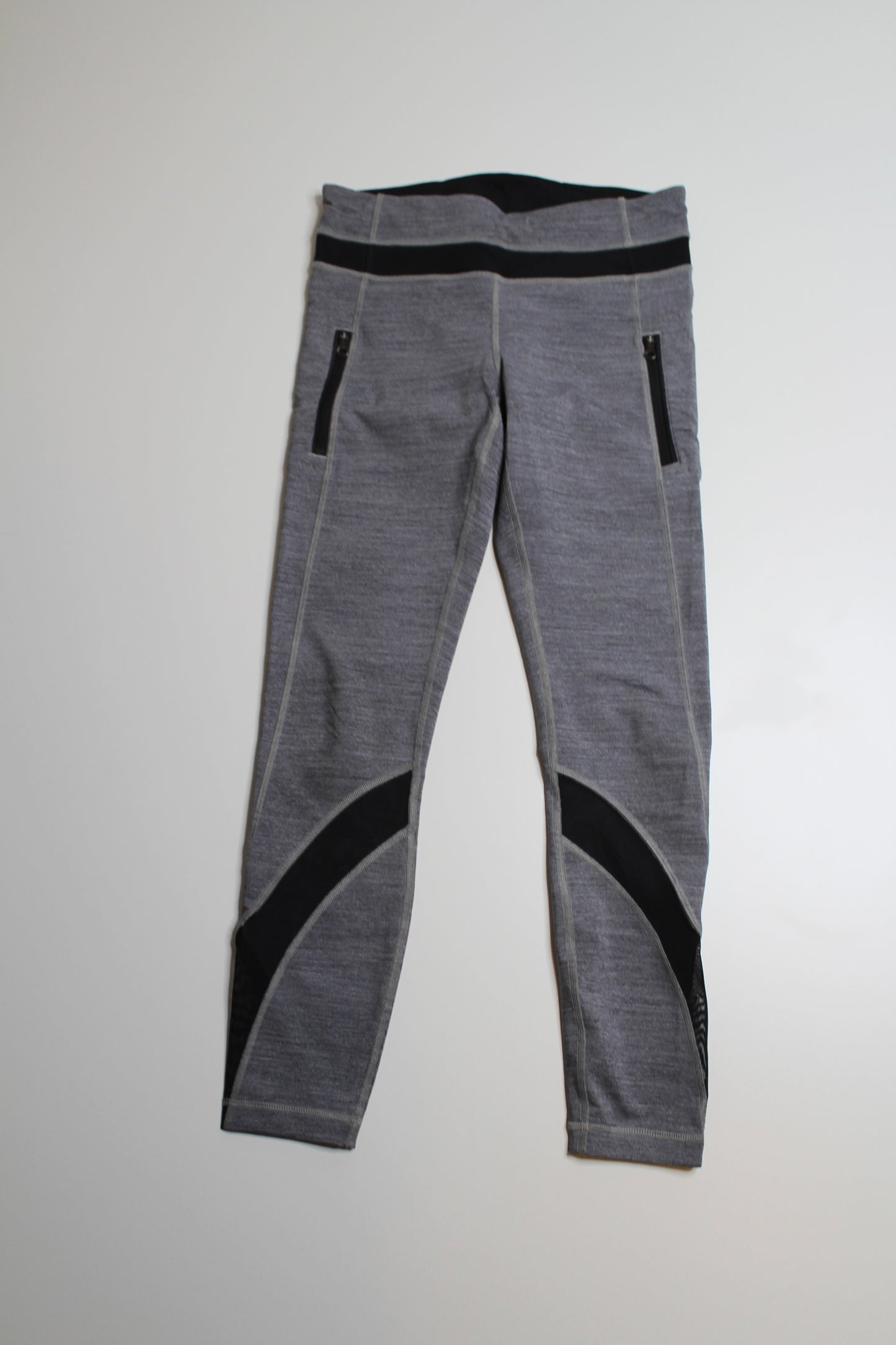 Lululemon grey inspire crop legging, size 6  (price reduced: was $38)