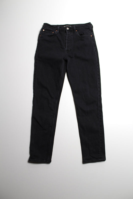 Aritzia Denim Forum black eyeliner 'Yoko high rise slim' jeans, size 28 (28L)
