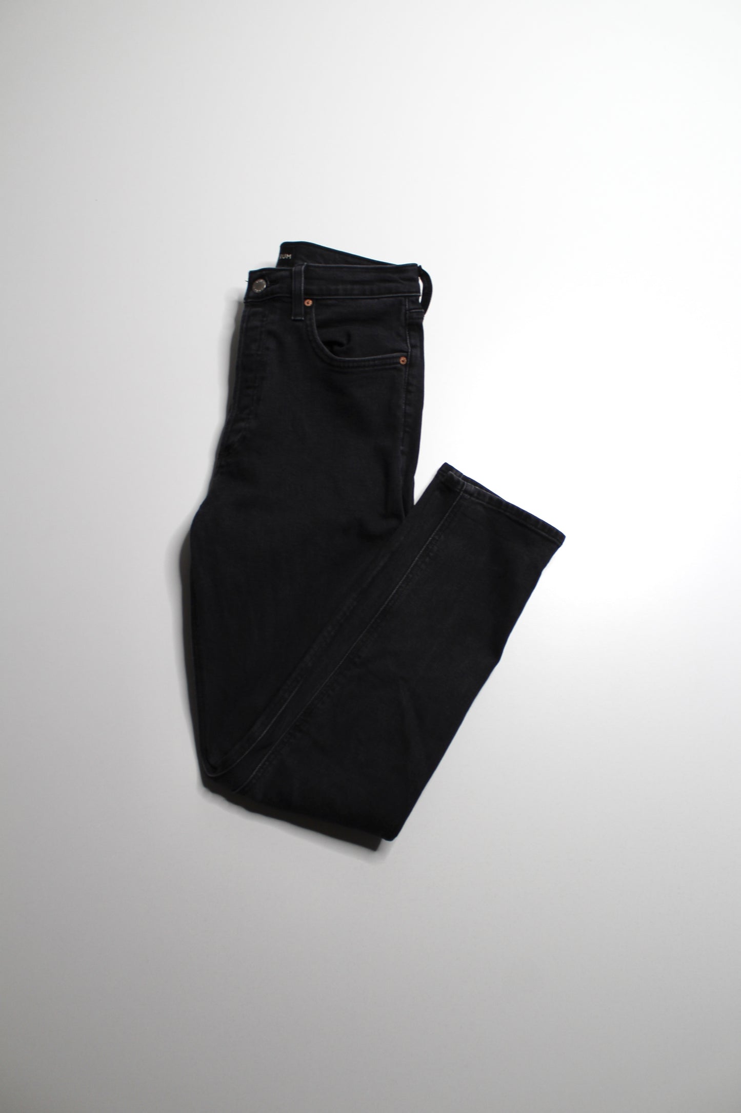 Aritzia Denim Forum black eyeliner 'Yoko high rise slim' jeans, size 28 (28L)