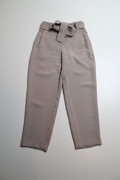 Aritzia wilfred beige tie front pant, size 2