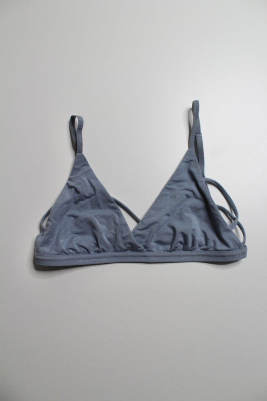 Lululemon chambray simply strappy bralette, size small (a/b cup)