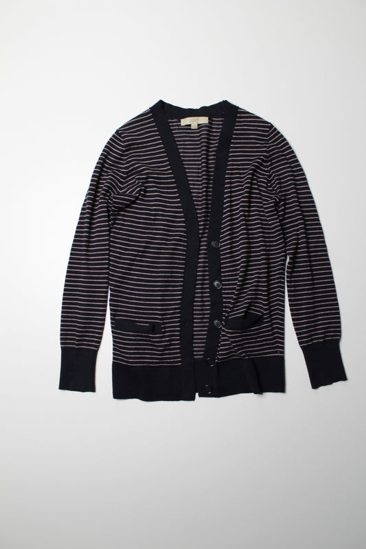 LOFT striped cardigan, size medium