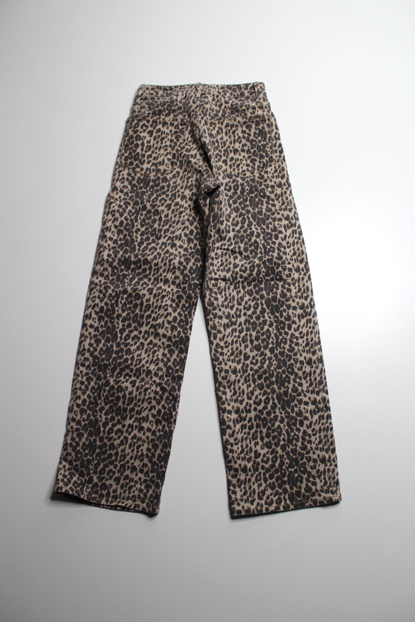 JBD high rise leopard straight leg denim jeans, size 24 (fits 24/25) (sale: was $40)