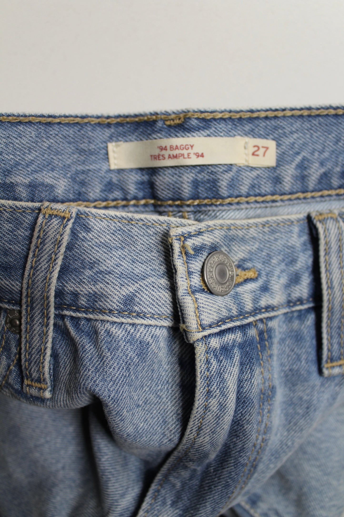 Levi's '94 baggy' jeans, size 27 (30")