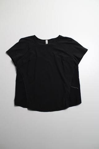 Lululemon black short sleeve run shirt, size 8 (price reduced: was $30)