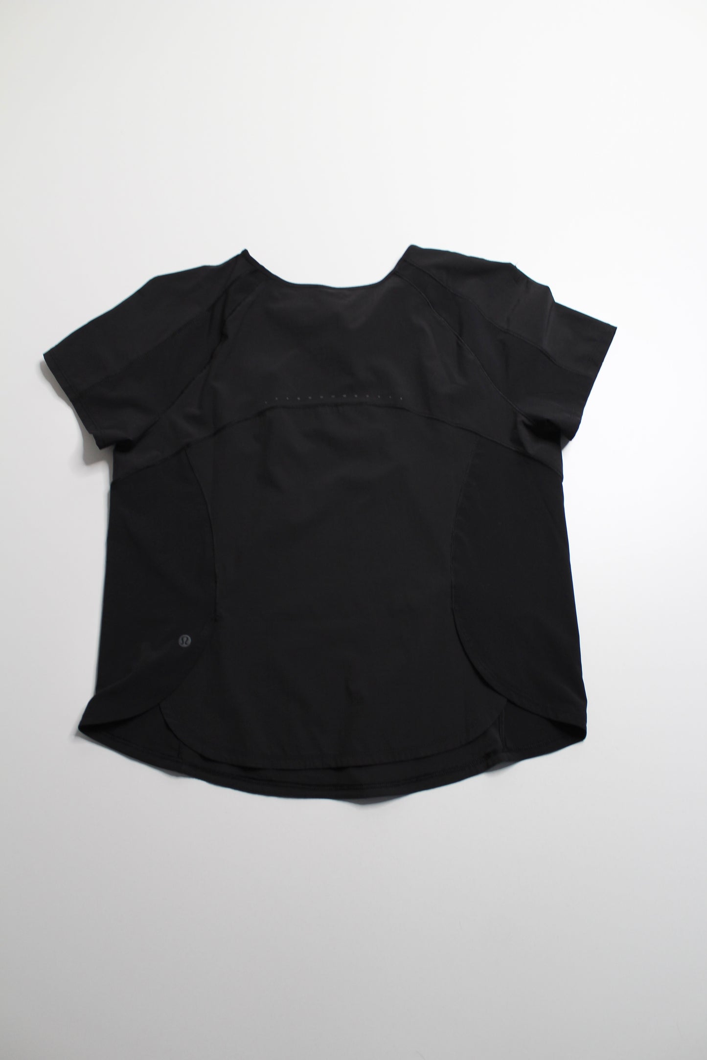 Lululemon black short sleeve run shirt, size 8 (price reduced: was $30)