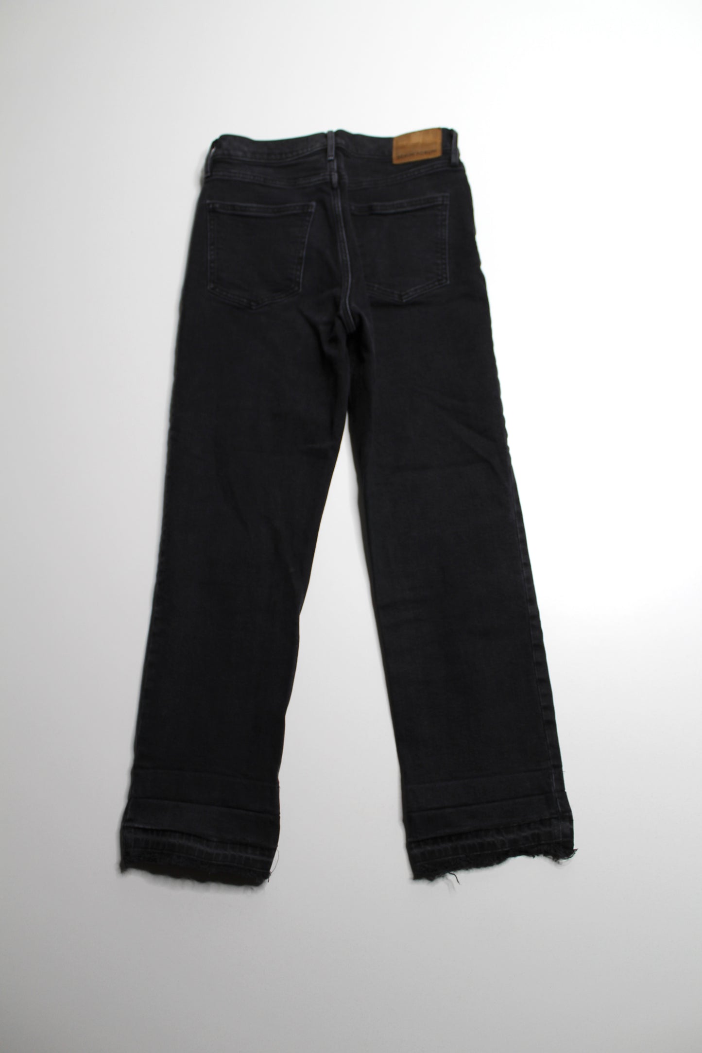 Aritzia Denim Forum black eyeliner 'arlo high rise straight' jeans, size 27