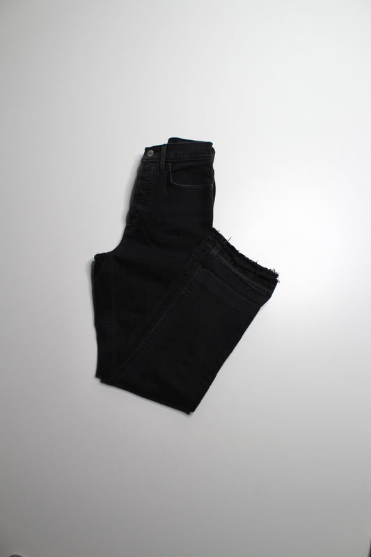Aritzia Denim Forum black eyeliner 'arlo high rise straight' jeans, size 27