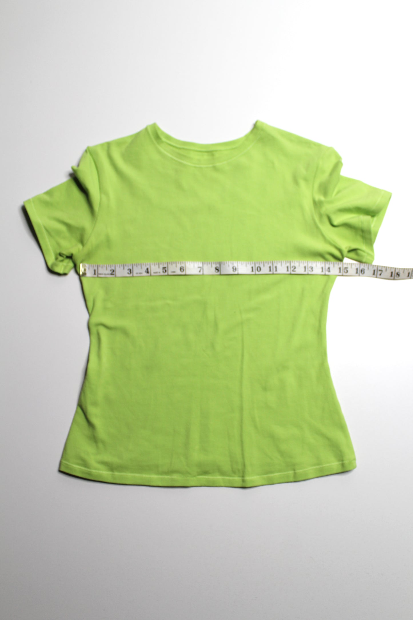 Organic Basics lime t shirt, size medium (fits like small)