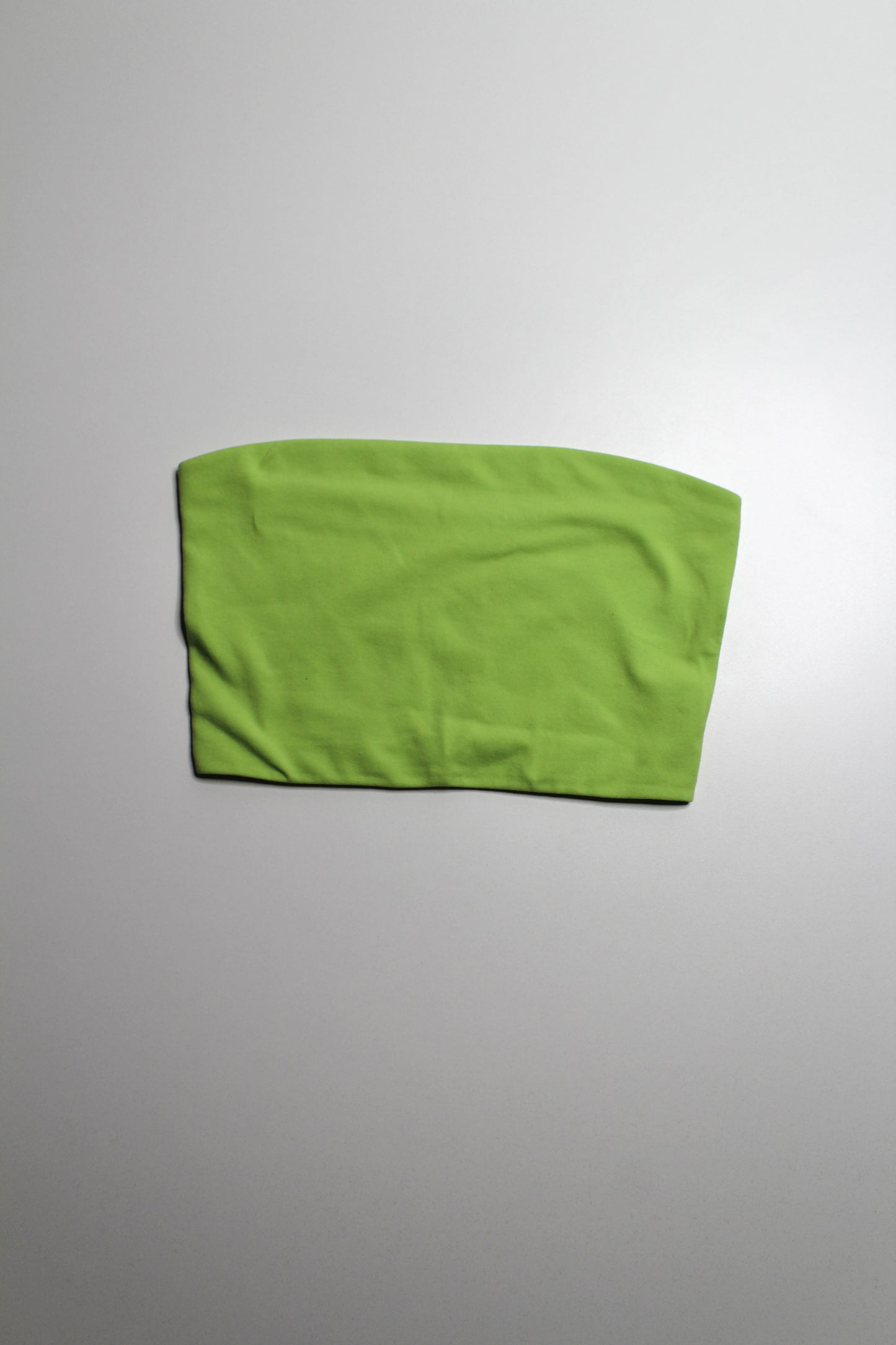 Organic Basics lime 'flex' tube top, size small (additional 50% off at checkout)