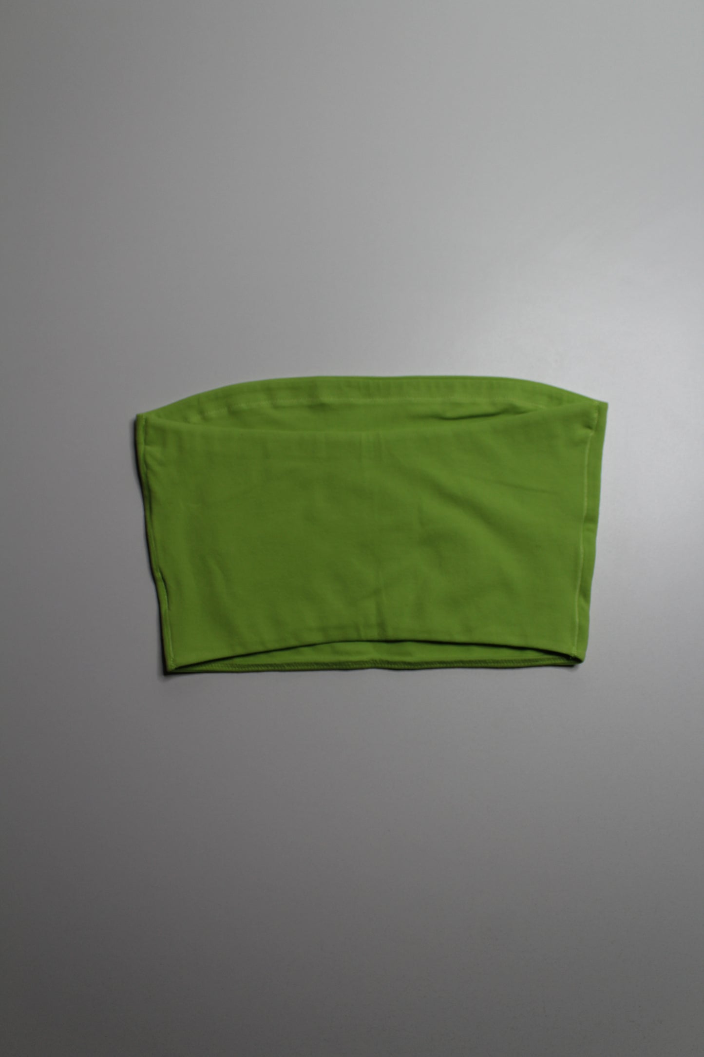 Organic Basics lime 'flex' tube top, size small (additional 50% off at checkout)