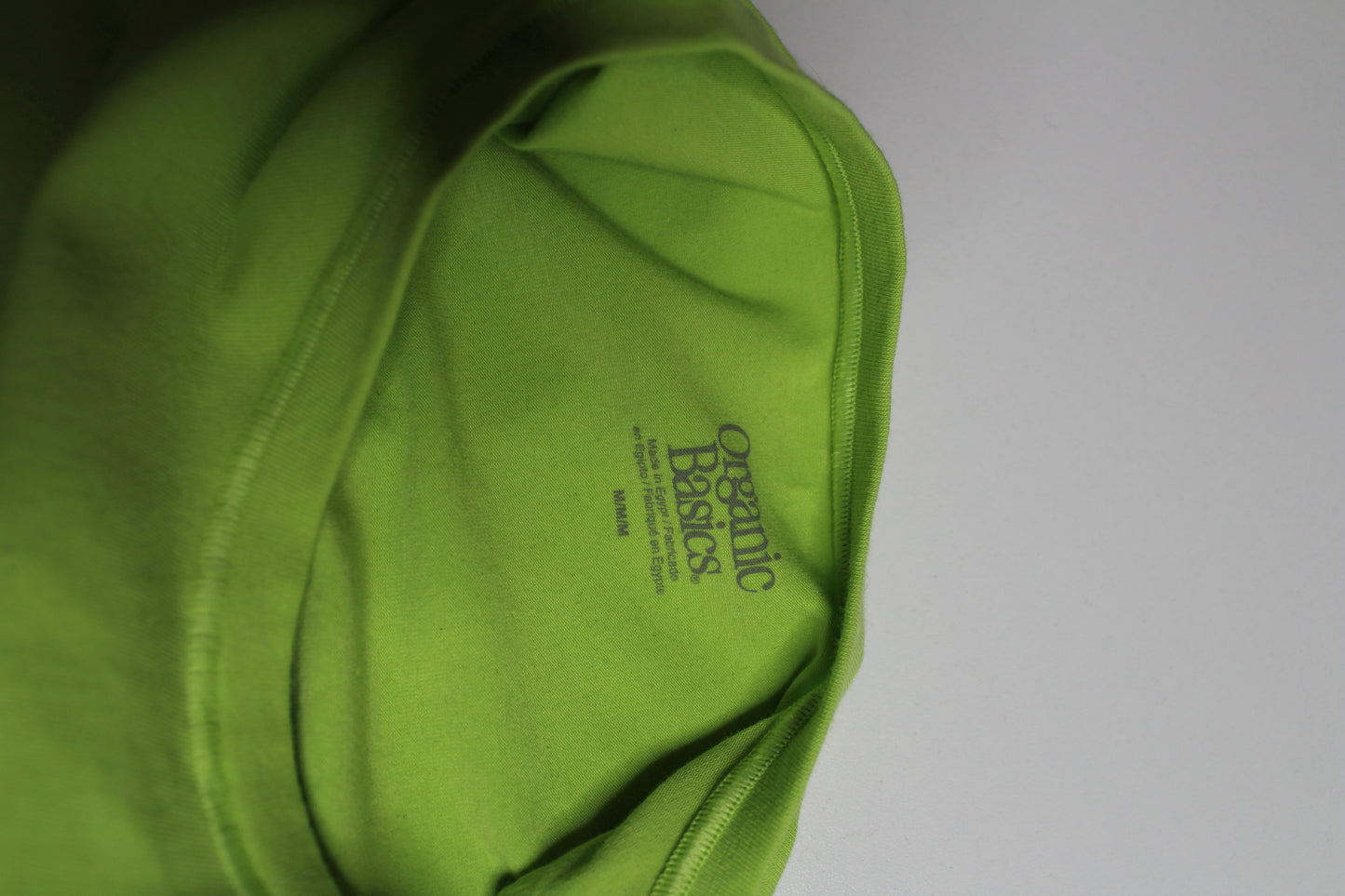 Organic Basics lime 'flex' tube top, size small (additional 50% off at checkout)