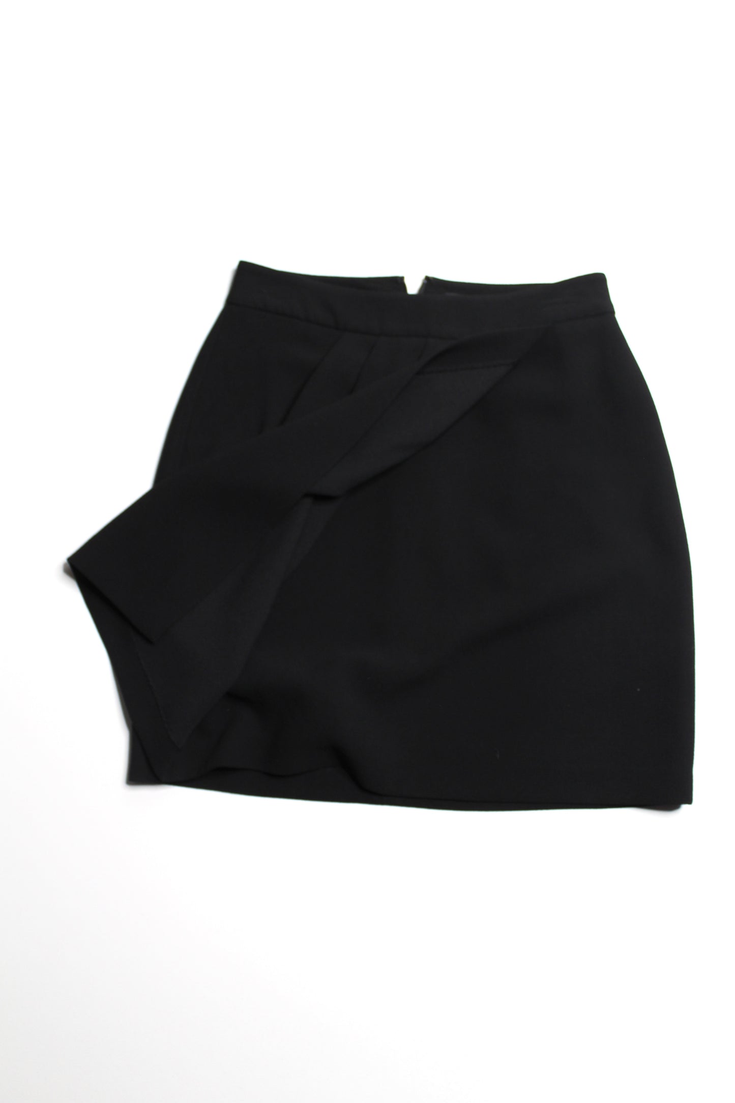 Club Monaco textured black faux wrap skirt, size 4
