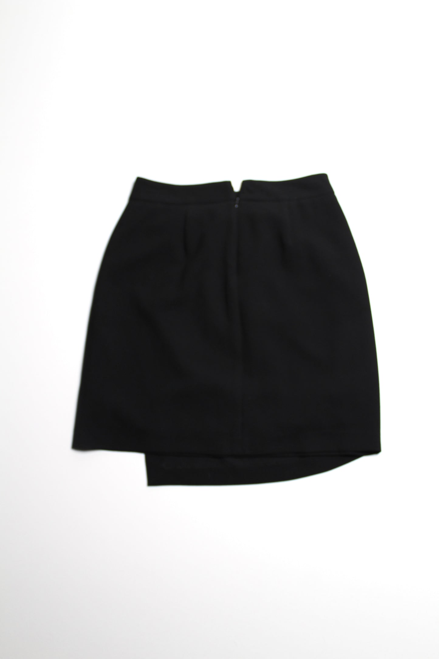 Club Monaco textured black faux wrap skirt, size 4