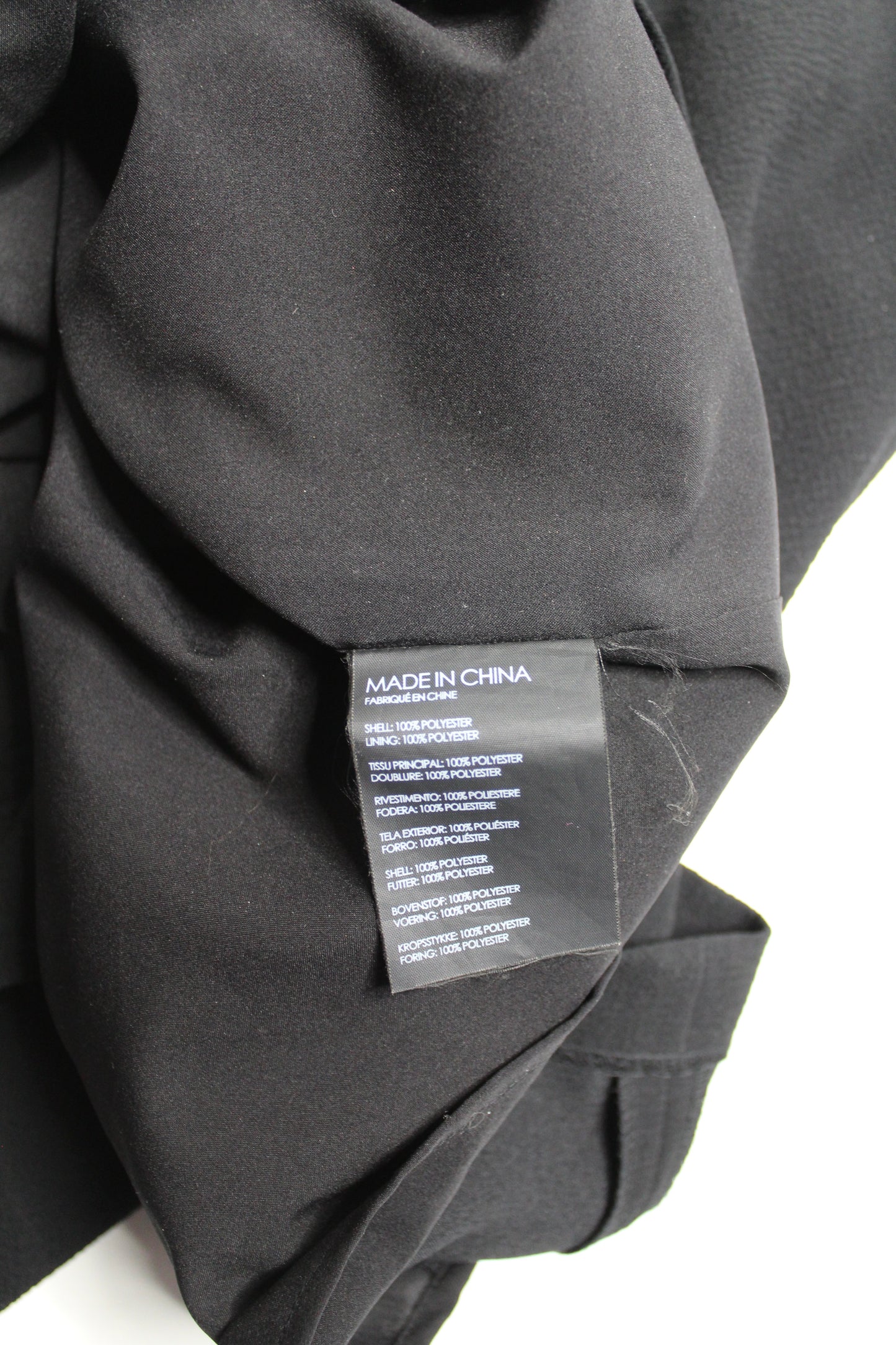 Club Monaco textured black faux wrap skirt, size 4